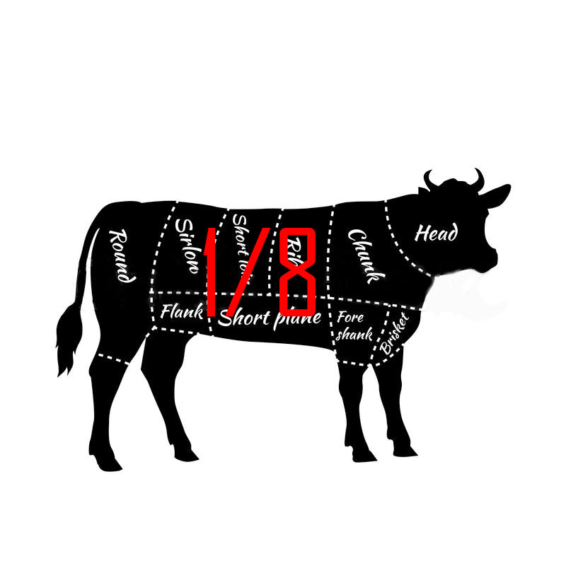 
                  
                    Reserve Your 1/8 Beef Standard Pack-Local Pickup
                  
                